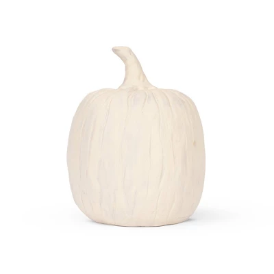 Large Terracotta Pumpkins Cream - Bullseye's Playground™ 5 Large Terracotta Pumpkins Cream - Bullseye's Playground™ - Image 3