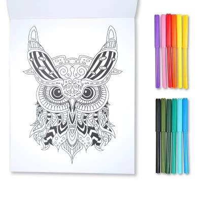 Complex Coloring Book With Markers Animal - Bullseye's Playground™ 3 Complex Coloring Book With Markers Animal - Bullseye's Playground™