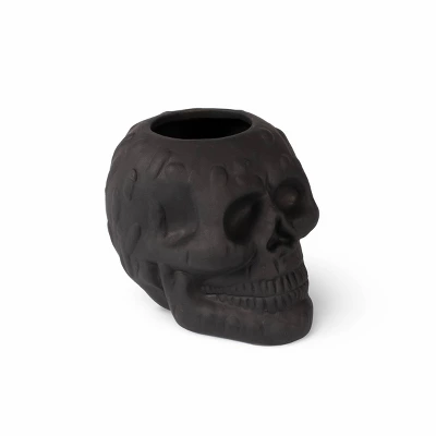 Terracotta Skull Vessels Black - Bullseye's Playground™ 3 Terracotta Skull Vessels Black - Bullseye's Playground™