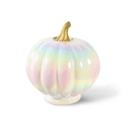 Glass Iridescent Pumpkins White - Bullseye's Playground™ -Bullseye's Playground GUEST 269fc035 bc5d 4c65 9985 edef686e3d0b