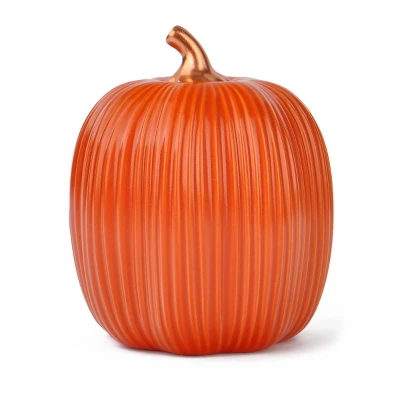 Stoneware Pumpkins Orange - Bullseye's Playground™ 5 Stoneware Pumpkins Orange - Bullseye's Playground™ - Image 3