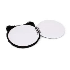 Fuzzy Chunky Notebook Black Cat - Bullseye's Playground™