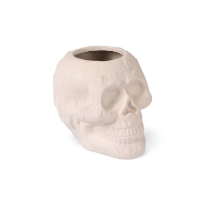Terracotta Skull Vessels White - Bullseye's Playground™ 3 Terracotta Skull Vessels White - Bullseye's Playground™