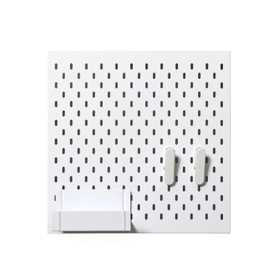 Peg Board Organizer With Accessories White - Bullseye's Playground™ 4 Peg Board Organizer With Accessories White - Bullseye's Playground™ - Image 2