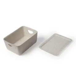 Felt Storage With Lid Beige - Bullseye's Playground™