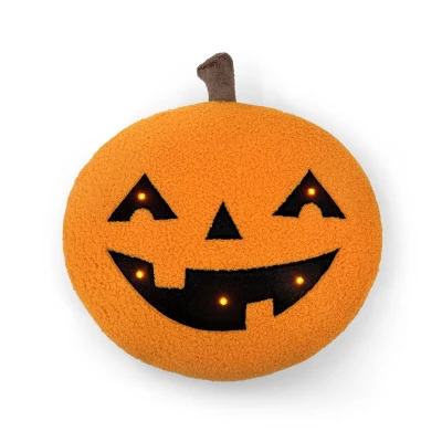LED Jack-O-Lantern Pillow - Bullseye's Playground™ 5 LED Jack-O-Lantern Pillow - Bullseye's Playground™ - Image 3