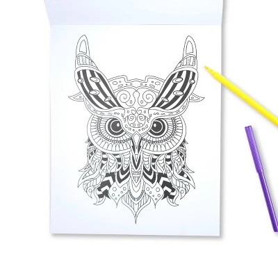 Complex Coloring Book With Markers Animal - Bullseye's Playground™ 4 Complex Coloring Book With Markers Animal - Bullseye's Playground™ - Image 2