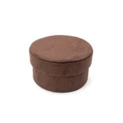 Small Velvet Storage Box Brown - Bullseye's Playground™