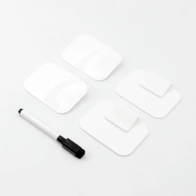 Dry Erase Clips White - Bullseye's Playground™ 3 Dry Erase Clips White - Bullseye's Playground™