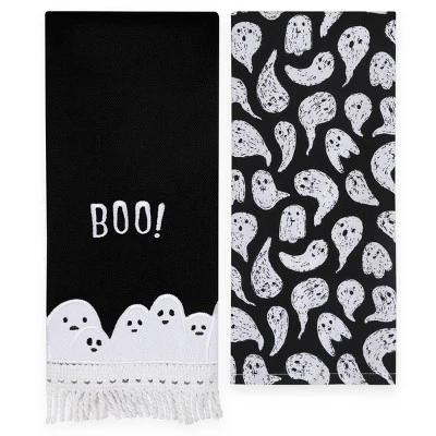 2pk Dishtowels Boo Ghost - Bullseye's Playground™ 3 2pk Dishtowels Boo Ghost - Bullseye's Playground™
