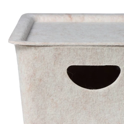 Felt Storage With Lid Beige - Bullseye's Playground™ 6 Felt Storage With Lid Beige - Bullseye's Playground™ - Image 4