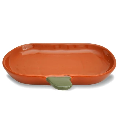 Ceramic Spoon Rests Pumpkin - Bullseye's Playground™ 4 Ceramic Spoon Rests Pumpkin - Bullseye's Playground™ - Image 2