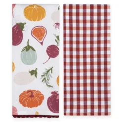2pk Dishtowels Fall Veggies - Bullseye's Playground™