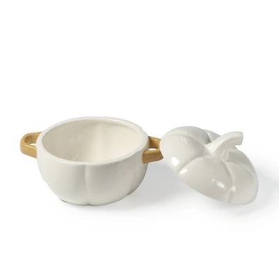 Ceramic Cocotte White - Bullseye's Playground™ 3 Ceramic Cocotte White - Bullseye's Playground™